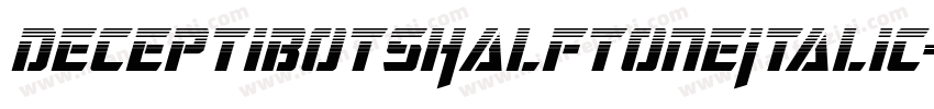 DeceptibotsHalftoneItalic-ABA6字体转换