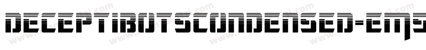 DeceptibotsCondensed-EM5r字体转换