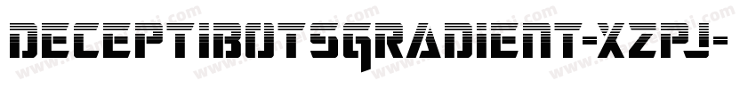 DeceptibotsGradient-xzpj字体转换