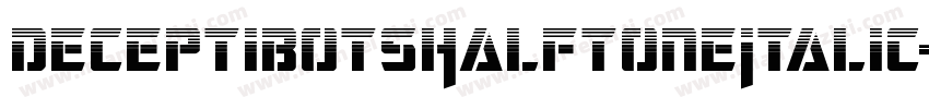 DeceptibotsHalftoneItalic-ABA6字体转换