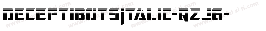 DeceptibotsItalic-qzJ6字体转换