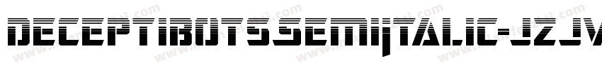 DeceptibotsSemiItalic-jzJv字体转换