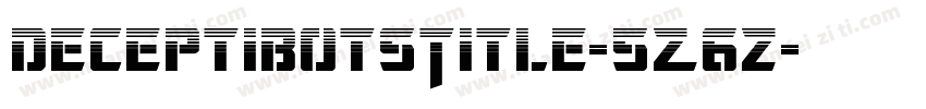 DeceptibotsTitle-5Z6z字体转换