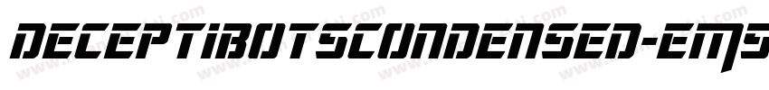 DeceptibotsCondensed-EM5r字体转换