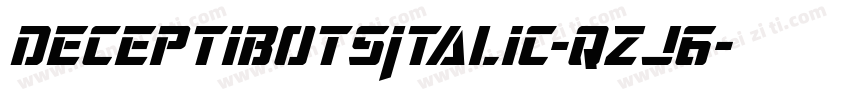 DeceptibotsItalic-qzJ6字体转换