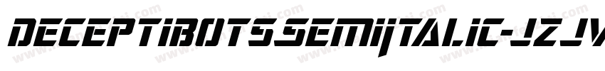 DeceptibotsSemiItalic-jzJv字体转换