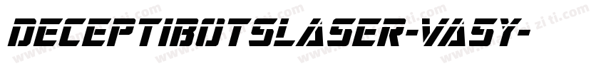 DeceptibotsLaser-Va5y字体转换