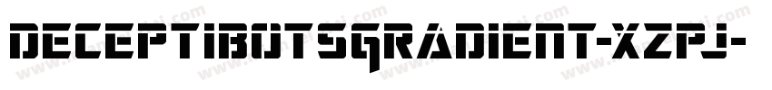 DeceptibotsGradient-xzpj字体转换