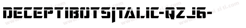 DeceptibotsItalic-qzJ6字体转换