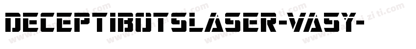 DeceptibotsLaser-Va5y字体转换