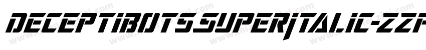 DeceptibotsSuperItalic-zzp1字体转换