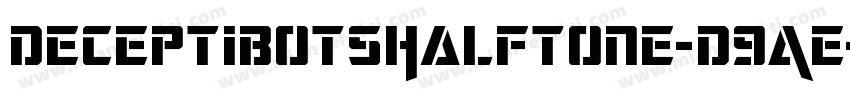 DeceptibotsHalftone-D9AE字体转换