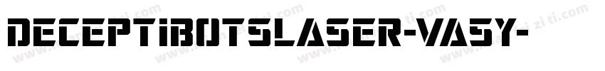 DeceptibotsLaser-Va5y字体转换