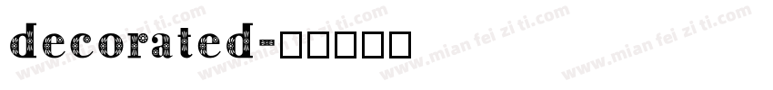decorated字体转换