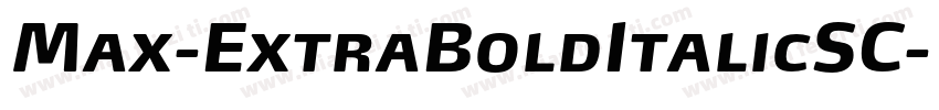 Max-ExtraBoldItalicSC字体转换