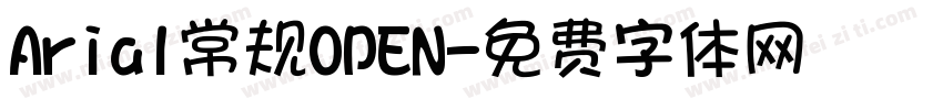 Arial常规OPEN字体转换
