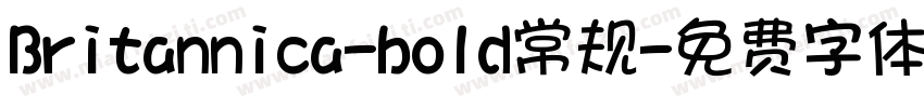 Britannica-bold常规字体转换