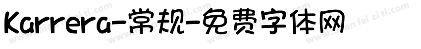 Karrera-常规字体转换