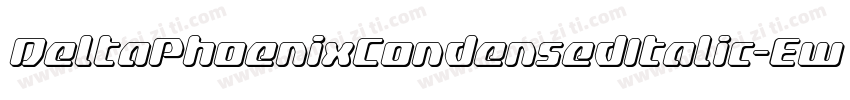 DeltaPhoenixCondensedItalic-EwPl字体转换