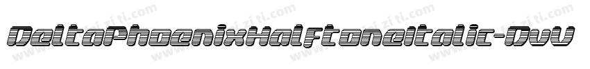 DeltaPhoenixHalftoneItalic-DvV0字体转换