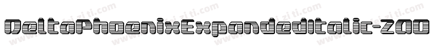 DeltaPhoenixExpandedItalic-ZAOK字体转换