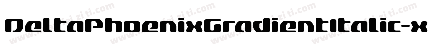 DeltaPhoenixGradientItalic-xE9R字体转换