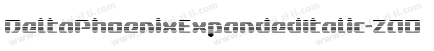 DeltaPhoenixExpandedItalic-ZAOK字体转换
