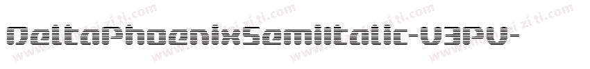DeltaPhoenixSemiItalic-V3PV字体转换