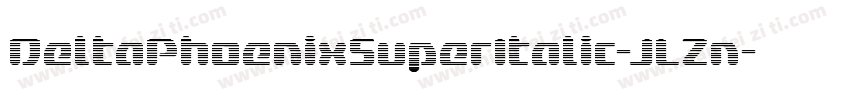 DeltaPhoenixSuperItalic-JLZn字体转换