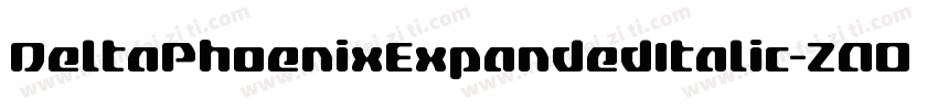 DeltaPhoenixExpandedItalic-ZAOK字体转换