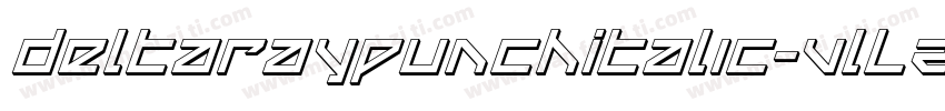 DeltaRayPunchItalic-VlLZ字体转换