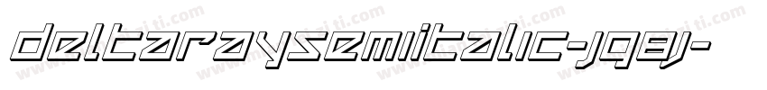 DeltaRaySemiItalic-Jg8j字体转换