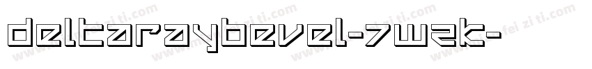 DeltaRayBevel-7WZK字体转换