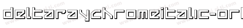 DeltaRayChromeItalic-orl4字体转换