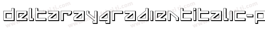 DeltaRayGradientItalic-pKn1字体转换