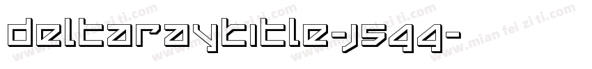 DeltaRayTitle-j5GG字体转换