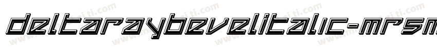 DeltaRayBevelItalic-mR5m字体转换