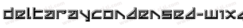 DeltaRayCondensed-W1XG字体转换