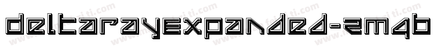 DeltaRayExpanded-ZM4B字体转换