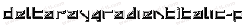 DeltaRayGradientItalic-pKn1字体转换