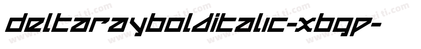 DeltaRayBoldItalic-XBgP字体转换