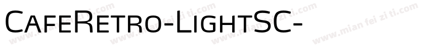 CafeRetro-LightSC字体转换