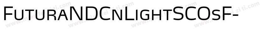 FuturaNDCnLightSCOsF字体转换