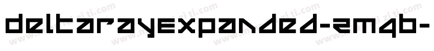 DeltaRayExpanded-ZM4B字体转换