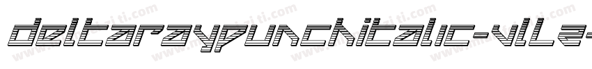 DeltaRayPunchItalic-VlLZ字体转换