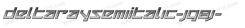 DeltaRaySemiItalic-Jg8j字体转换