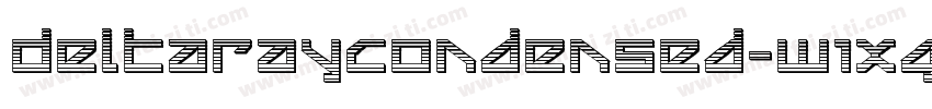 DeltaRayCondensed-W1XG字体转换