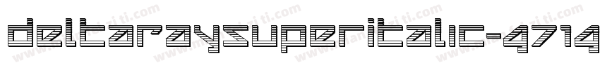 DeltaRaySuperItalic-G71G字体转换