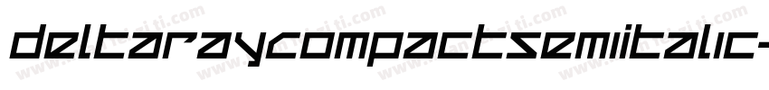 DeltaRayCompactSemiItalic-exDl字体转换