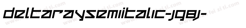 DeltaRaySemiItalic-Jg8j字体转换